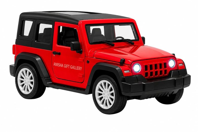 Thar diecast metal toy car, red
